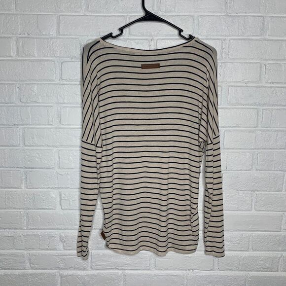 Naketano Drop Shoulder Striped Long Sleeve Top size XS - Picture 7 of 7
